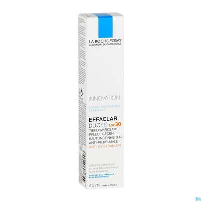 Sie sehen eine Packung La Roche Posay Akne/mischhaut Effaclar Duo+ Lsf30 40ml, Produktbild: 08 La Roche Posay Akne/mischhaut Effaclar Duo+ Lsf30 40ml, A-Nr.: 4064646 - 08