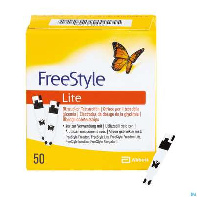 Diagnostika U.zubehoer Freestyle/lite Teststreifen -abbott 50st, A-Nr.: 3601906 - 04