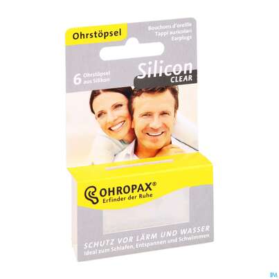 Ohrenschutz Ohropax/clear Silicon G.laerm/wasser/wind Farbl 6st, A-Nr.: 3967375 - 05