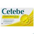 Sie sehen eine Packung Cetebe Vitamin C -retard Kapseln 500mg 30st, Produktbild: 01 Cetebe Vitamin C -retard Kapseln 500mg 30st, A-Nr.: 1334016 - 01