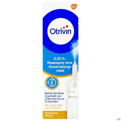 Otrivin Nasenspray 0,05% O.konservier.mtl 10ml, A-Nr.: 2475606 - 01