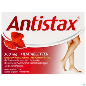 Antistax Filmtabl 360mg 60st, A-Nr.: 3520421 - 01