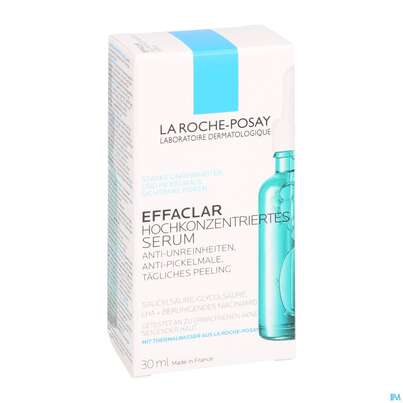 Sie sehen eine Packung La Roche Posay Gesichtspflege Effaclar Serum Hochkonzentriert 30ml, Produktbild: 05 La Roche Posay Gesichtspflege Effaclar Serum Hochkonzentriert 30ml, A-Nr.: 5342604 - 05