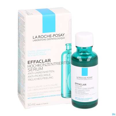 Sie sehen eine Packung La Roche Posay Gesichtspflege Effaclar Serum Hochkonzentriert 30ml, Produktbild: 09 La Roche Posay Gesichtspflege Effaclar Serum Hochkonzentriert 30ml, A-Nr.: 5342604 - 09
