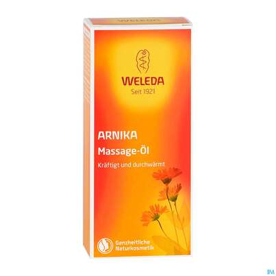 Sie sehen eine Packung Massage Oel -weleda +arnika 200ml, Produktbild: 06 Massage Oel -weleda +arnika 200ml, A-Nr.: 3621323 - 06