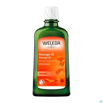 Sie sehen eine Packung Massage Oel -weleda +arnika 200ml, Produktbild: 08 Massage Oel -weleda +arnika 200ml, A-Nr.: 3621323 - 08