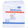 Sie sehen eine Packung Kompressen Medicomp Vliesstoff 4fach Unsteril 10x 10cm 100st, Produktbild: 01 Kompressen Medicomp Vliesstoff 4fach Unsteril 10x 10cm 100st, A-Nr.: 1652041 - 01