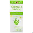 Sie sehen eine Packung Omega -3 Norsan Oel Vegan Zitr.geschm.,hochd. 100ml, Produktbild: 01 Omega -3 Norsan Oel Vegan Zitr.geschm.,hochd. 100ml, A-Nr.: 4383995 - 01