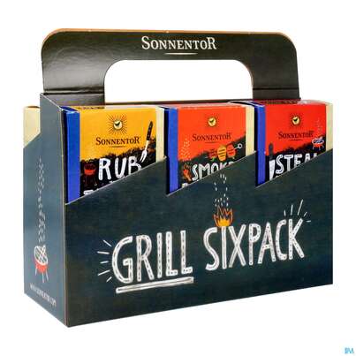 Sonnentor Gewuerzmischung/bio Grillgewuerz Sixpack (grillen) 01965 6pk, A-Nr.: 4793658 - 03