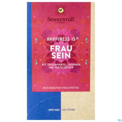 Sonnentor Tee/bio Happiness Is Tee Frau Sein 02579 18st, A-Nr.: 4803061 - 01