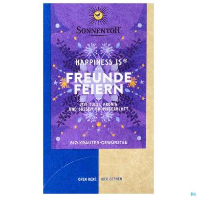 Sonnentor Tee/bio Happiness Is Tee Freunde Feiern 02593 18st, A-Nr.: 4899227 - 01