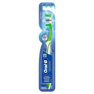 Sie sehen eine Packung Oral-B Complete 5 Reinigungszonen Zahnbürste, Produktbild: 01 Oral-B Complete 5 Reinigungszonen Zahnbürste, A-Nr.: 4192249 - 01