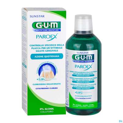 Mundwasser/spuelung Gum Mundspuelung Paroex Chx O.alk 0,06% Langzeitpfl.1702 500ml, A-Nr.: 3190202 - 04