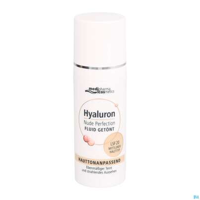 Hyaluron Nude Perfection Getoentes Fluid Mittlerer Typ Lsf 20 50ml, A-Nr.: 4914719 - 08
