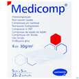 Sie sehen eine Packung Kompressen Medicomp Vliesstoff 4fach Steril 5x 5cm 25x2 50st, Produktbild: 02 Kompressen Medicomp Vliesstoff 4fach Steril 5x 5cm 25x2 50st, A-Nr.: 1651981 - 02