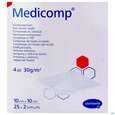Sie sehen eine Packung Kompressen Medicomp Vliesstoff 4fach Steril 10x 10cm 25x2 50st, Produktbild: 02 Kompressen Medicomp Vliesstoff 4fach Steril 10x 10cm 25x2 50st, A-Nr.: 1652006 - 02