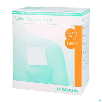 Mullkompressen Askina 8fach Steril 10x 10cm 25x2 50st, A-Nr.: 1778960 - 02