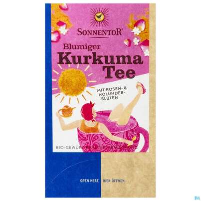 Sonnentor Kurkuma/tee Bio Blumig Beutel 02518 18st, A-Nr.: 4541419 - 01