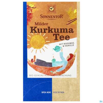 Sonnentor Kurkuma/tee Bio Mild Beutel 02523 18st, A-Nr.: 4541425 - 01