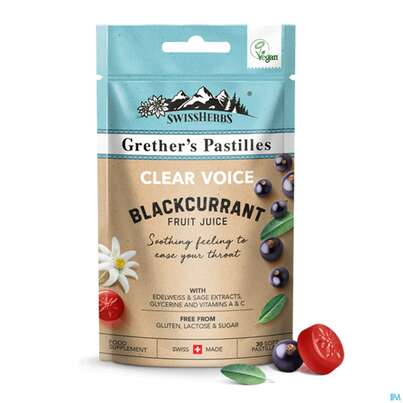 Swissherbs Grether’s Pastilles Clear Voice Zuckerfrei 45g, A-Nr.: 5244468 - 02