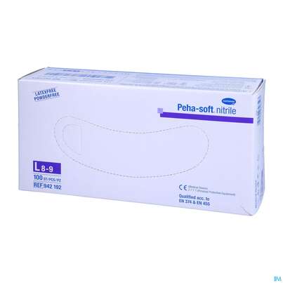 Untersuchungshandschuhe Peha/soft/puderfrei Nitrile Unsteril L 100st, A-Nr.: 3423385 - 04