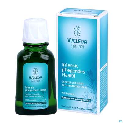 Sie sehen eine Packung Weleda Haaroel Intensiv Pflegend 50ml, Produktbild: 07 Weleda Haaroel Intensiv Pflegend 50ml, A-Nr.: 4115987 - 07