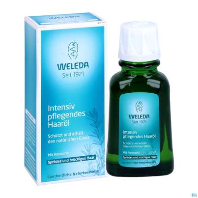 Sie sehen eine Packung Weleda Haaroel Intensiv Pflegend 50ml, Produktbild: 08 Weleda Haaroel Intensiv Pflegend 50ml, A-Nr.: 4115987 - 08