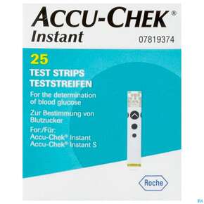 Diagnostika U.zubehoer Accu-chek -roche Diabetes Instant Glucose Streif 25st, A-Nr.: 5457299 - 01