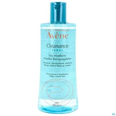 Sie sehen eine Packung Avene Cleanance Mizellen Reinigungs - Lotion 400ml, Produktbild: 01 Avene Cleanance Mizellen Reinigungs - Lotion 400ml, A-Nr.: 5379139 - 01