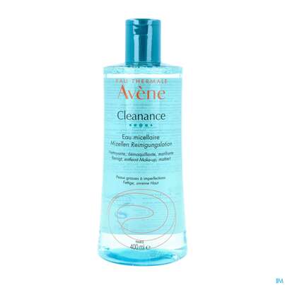 Sie sehen eine Packung Avene Cleanance Mizellen Reinigungs - Lotion 400ml, Produktbild: 03 Avene Cleanance Mizellen Reinigungs - Lotion 400ml, A-Nr.: 5379139 - 03