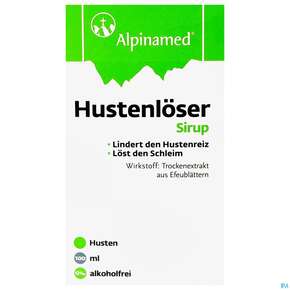 Sie sehen eine Packung Alpinamed Hustenloeser Sirup 100ml, Produktbild: 01 Alpinamed Hustenloeser Sirup 100ml, A-Nr.: 3519406 - 01
