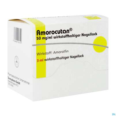 Amorocutan Wirkstoffhaltiger Nagel- Lack 50mg/ml 3ml, A-Nr.: 3926198 - 02