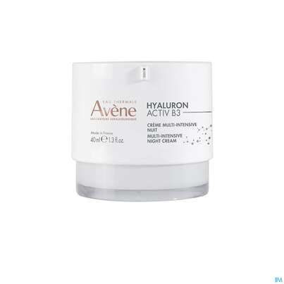 Sie sehen eine Packung Avene Hyaluron Activ B3 Nachtcreme 40ml, Produktbild: 07 Avene Hyaluron Activ B3 Nachtcreme 40ml, A-Nr.: 5693261 - 07