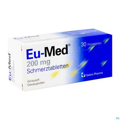 Eu-med Schmerztabl 200mg 30st, A-Nr.: 2442653 - 02