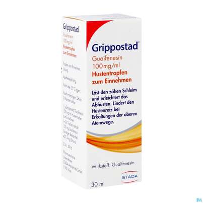 Grippostad Guaifenesin Hustentropfen Z.einnehmen 100mg/ml 30ml, A-Nr.: 4984482 - 02