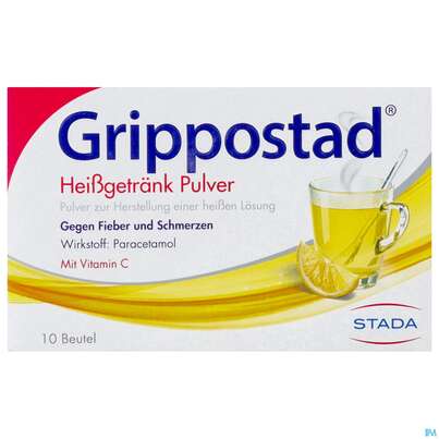 Grippostad Heissgetraenk Pulver Beutel 10st, A-Nr.: 2436730 - 02