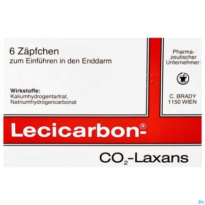 Lecicarbon Zaepfchen 6st, A-Nr.: 0031294 - 01