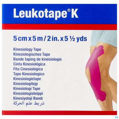 Tape Kinesiologisch Leukotape K 5mx 5cm Pink 1st, A-Nr.: 3477323 - 01