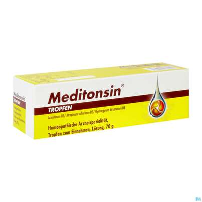 Sie sehen eine Packung Meditonsin Tropfen 70g, Produktbild: 03 Meditonsin Tropfen 70g, A-Nr.: 1337003 - 03