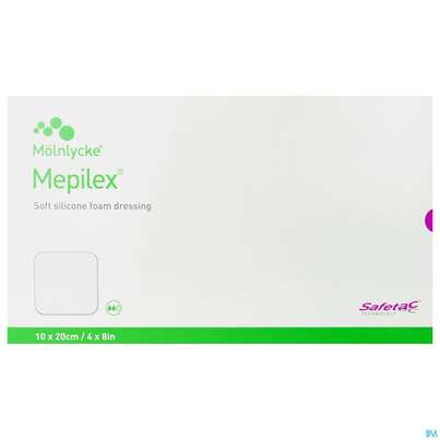 Wundverband Mepilex Silikon 10x 20cm 5st, A-Nr.: 2211818 - 01