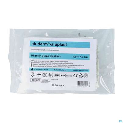 Aluderm/aluplast Strips Elast. 1,9x 7,2cm 10st, A-Nr.: 2037875 - 02