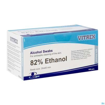 Alkoholtupfer 3x 3cm Ethanol 100st, A-Nr.: 5844694 - 02