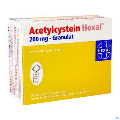 Acetylcystein-hexal Granulat 200mg 20st, A-Nr.: 3771703 - 02