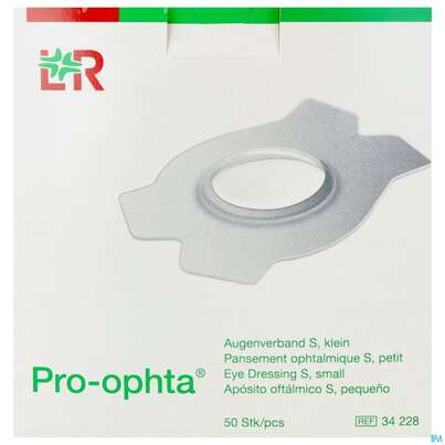 Augenpflaster Pro-ophta S Klein 72x100mm 50st, A-Nr.: 1753210 - 01