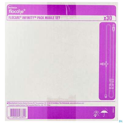 Sie sehen eine Packung Flocare Packset/ueberleitgeraet Enfit Infinity Mobil 30st, Produktbild: 01 Flocare Packset/ueberleitgeraet Enfit Infinity Mobil 30st, A-Nr.: 4355562 - 01