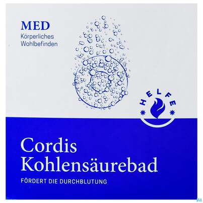 Sie sehen eine Packung Helfe Cordis Kohlensaeure Vollbad Med 920g, Produktbild: 01 Helfe Cordis Kohlensaeure Vollbad Med 920g, A-Nr.: 5006792 - 01
