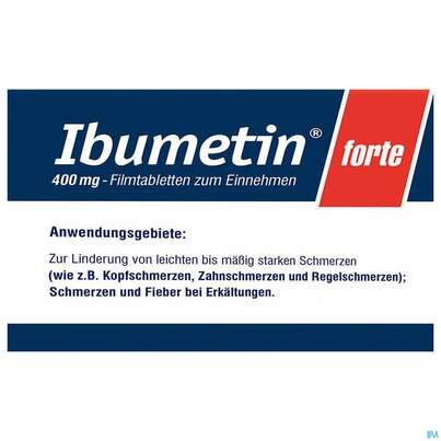 Ibumetin Filmtabl Forte 400mg 40st, A-Nr.: 2459777 - 01