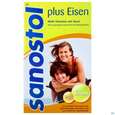 Sie sehen eine Packung Sanostol Multivitamin/saft Plus Eisen 460ml, Produktbild: 01 Sanostol Multivitamin/saft Plus Eisen 460ml, A-Nr.: 4265043 - 01
