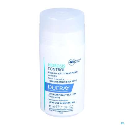 Sie sehen eine Packung Ducray Hidrosis Control Schweißhemmender Roll-on – Achseln 40ml, Produktbild: 06 Ducray Hidrosis Control Schweißhemmender Roll-on – Achseln 40ml, A-Nr.: 4835090 - 06