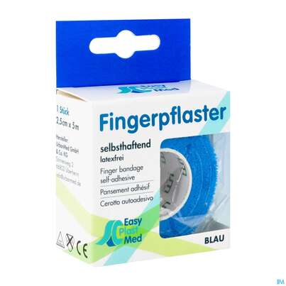 Easyplast Med Fingerpflaster 2,5cmx 5m Blau 1st, A-Nr.: 5723660 - 02